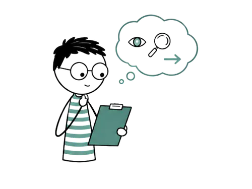 Professionnel observant et analysant une situation préoccupante avant de transmettre les informations